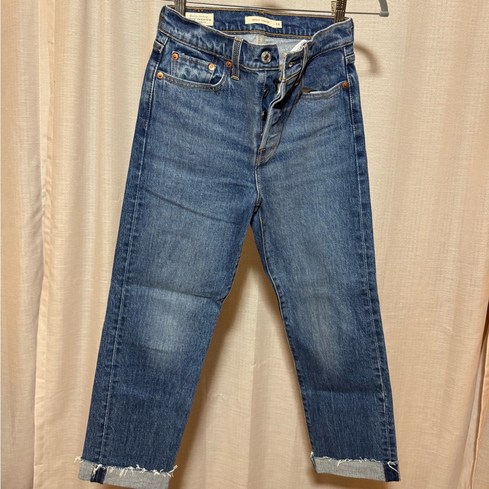 Levi's Women's Straight Leg Jeans - Dark Blue